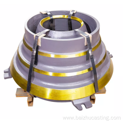 Cone crusher spare parts Mantle and bowl liners